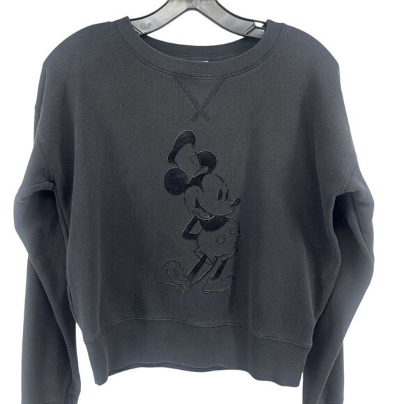 Uniqlo Vintage Disney Mickey Mouse Black Sweatshirt Women’s M – Rare Streetwear - Picture 3 of 12